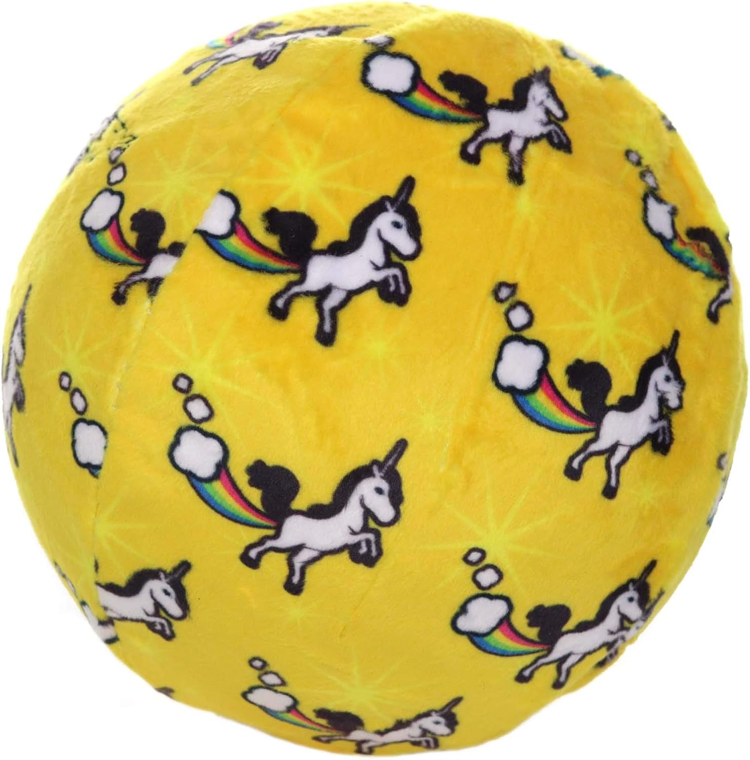 MIGHTY Tuffy 2 Pack Medium Ball Dog Toy: Ultra Durable Plush Toy with Multiple Layers & Reinforced Seams, Washable and Floats, Vinyl Ball & Fleece