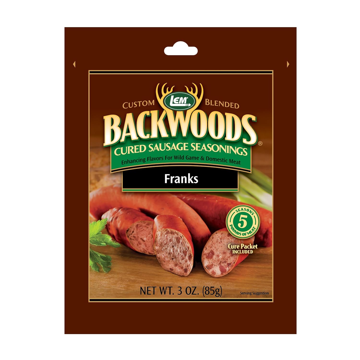 LEM Backwoods Cured Sausage Seasoning with Cure Packet, Jalapeno Summer Sausage