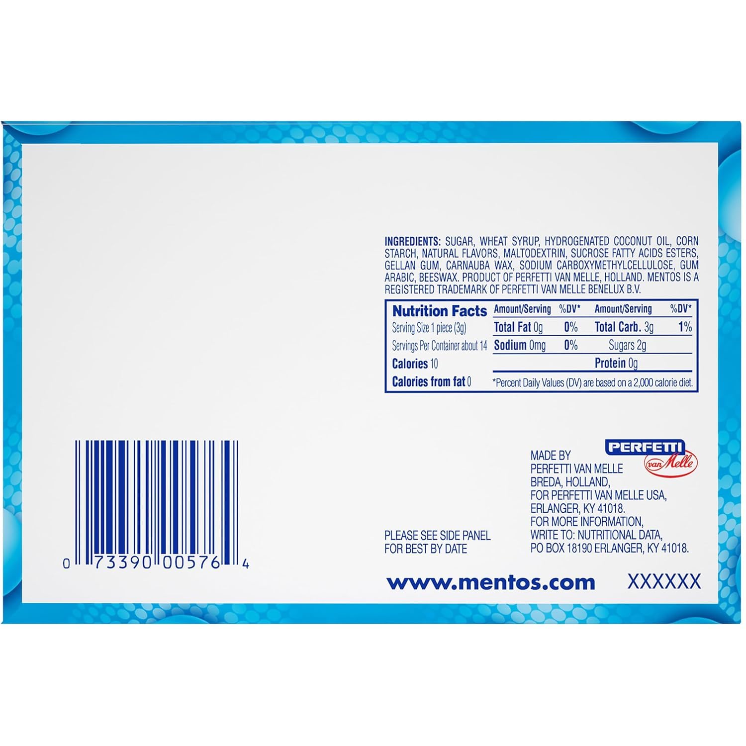 Mentos Chewy Mint Candy Roll, Cinnamon, 14 Pieces Per Roll, 15 Count Pack