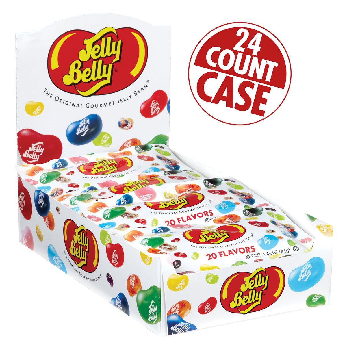 Jelly Belly Jelly Beans, 20 Flavors, .35-oz Trial Size Packs, 80 Count