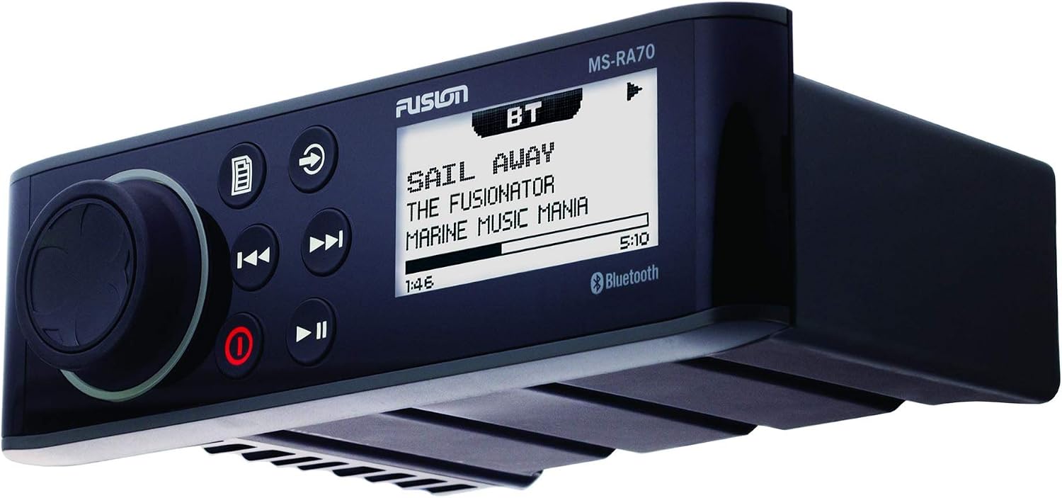 Fusion MS-RA70 Marine Radio System with MS-RA70DC Din Cage