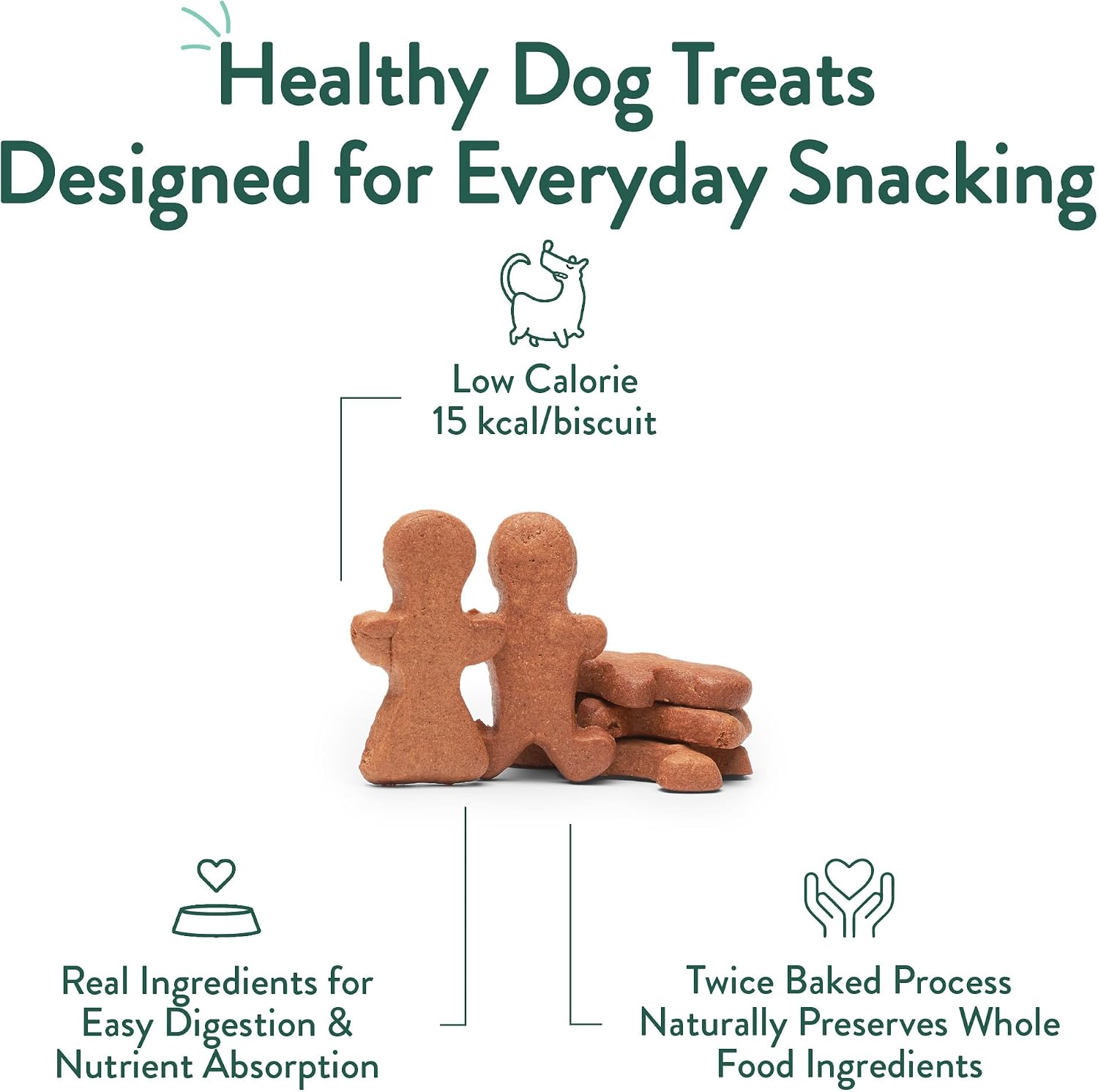 Portland Pet Food Dog Treats Variety, Healthy, Grain-Free Biscuits, 3 Pack
