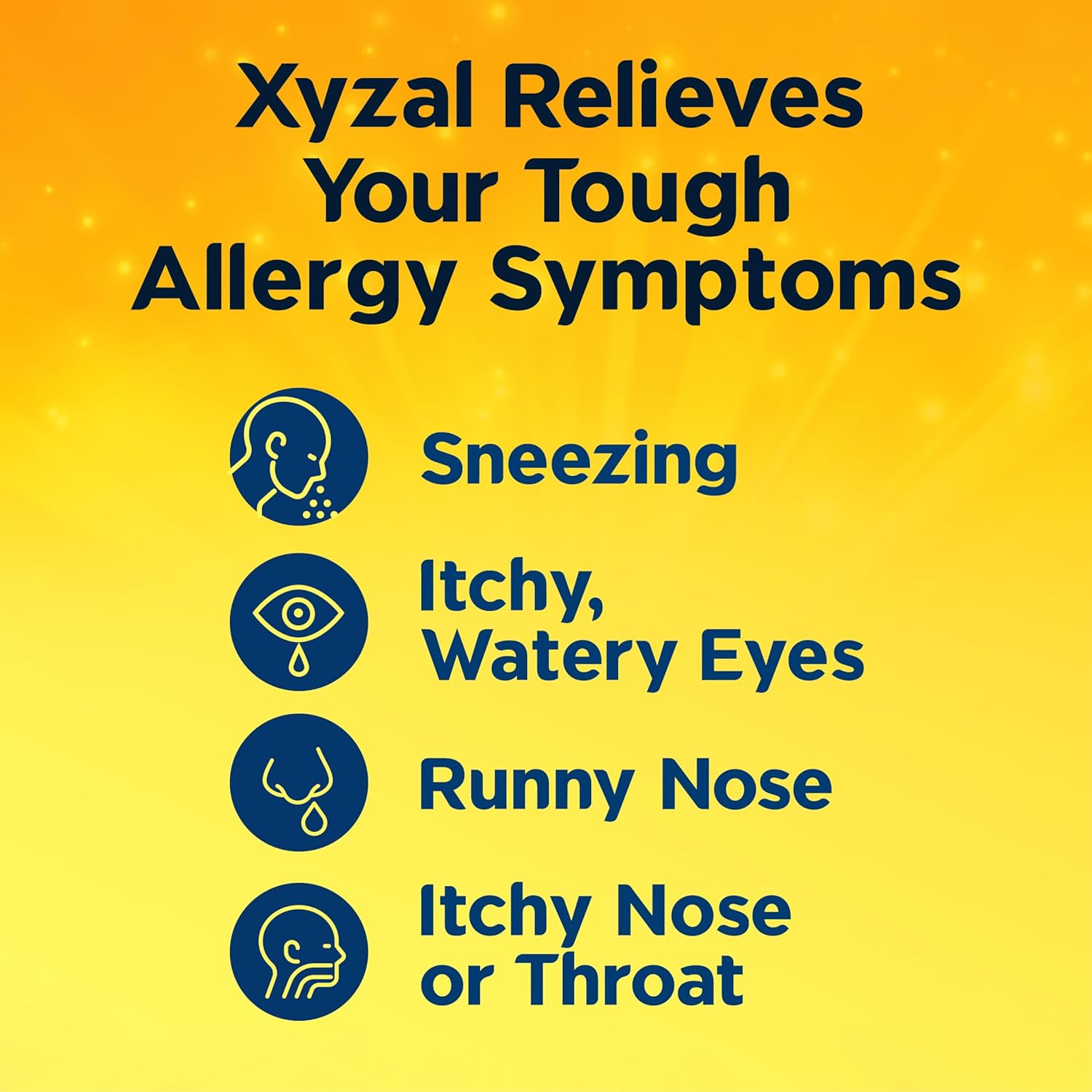Xyzal 24 Hour Allergy Relief Medicine, Original Prescription Strength Antihistamine, Levocetirizine Dihydrochloride Tablets, 5 mg, 90 Count