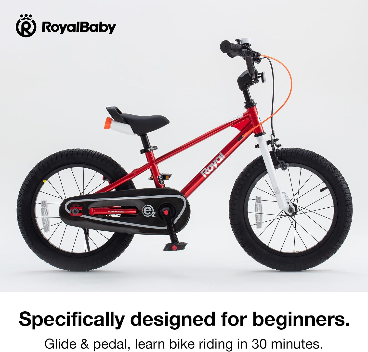 RoyalBaby EZ Kids Bike 12 14 16 18 20 Inch Balance Pedal 2-in-1 Training Bicycle Boys Girls Ages 3 to 12 Years Easy Learn for Beginners