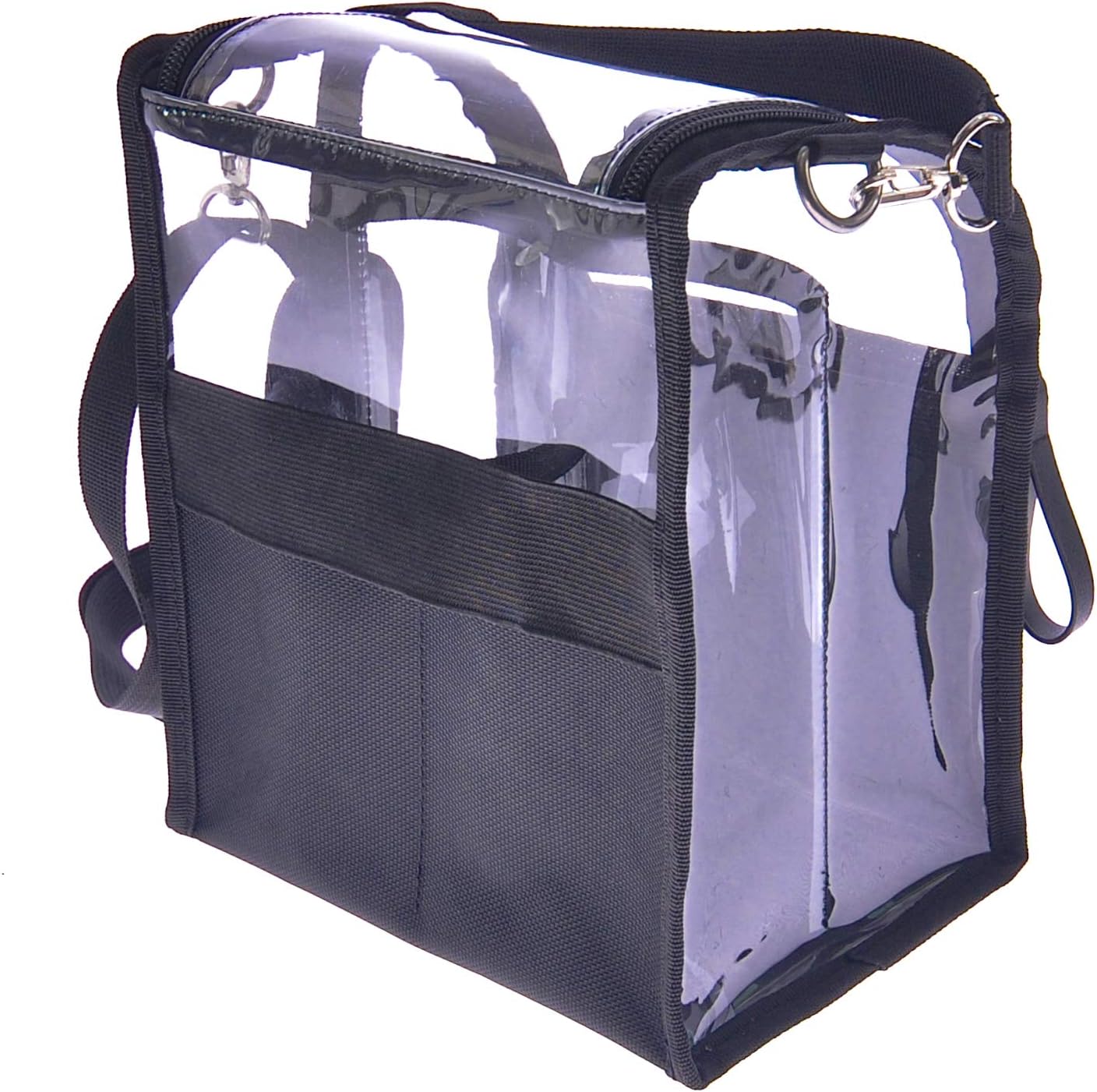 Trave Medium Makeup Brush Buddy Makeup Brush Holder Bag Cosmetic Kits Beauty Accessories Storage Organizer Bag with 4 Dividers & Shoulder Straps