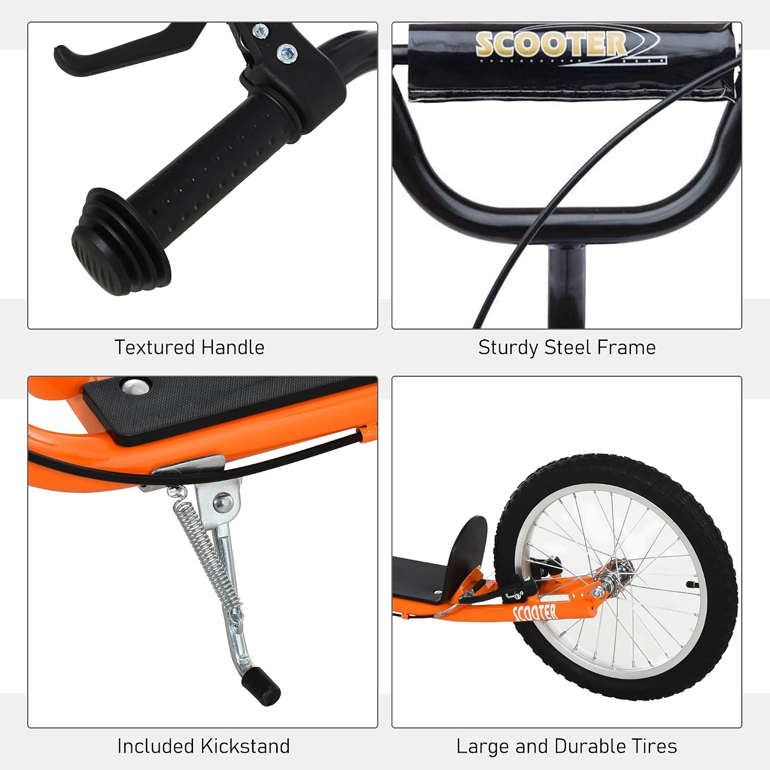 Aosom Youth Scooter Max Load 220 LBS Kids 5+