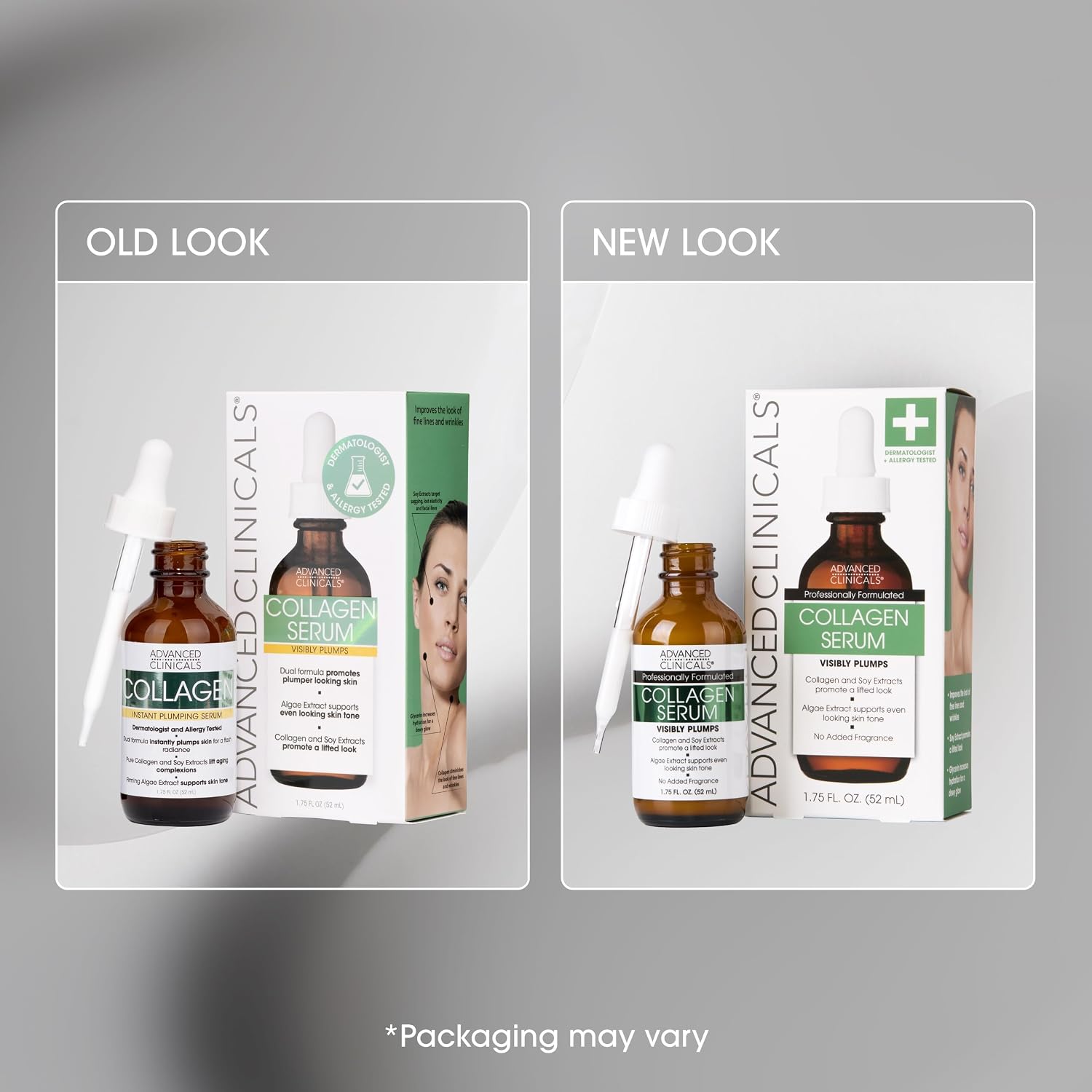 Advanced Clinicals Brightening Vitamin C Serum For Face With Glycolic Acid + Lactic Acid | Vitamin C Eye Serum Face Moisturizer For Improving Look Of Dark Spots & Uneven Complexion, 1.75 Fl Oz