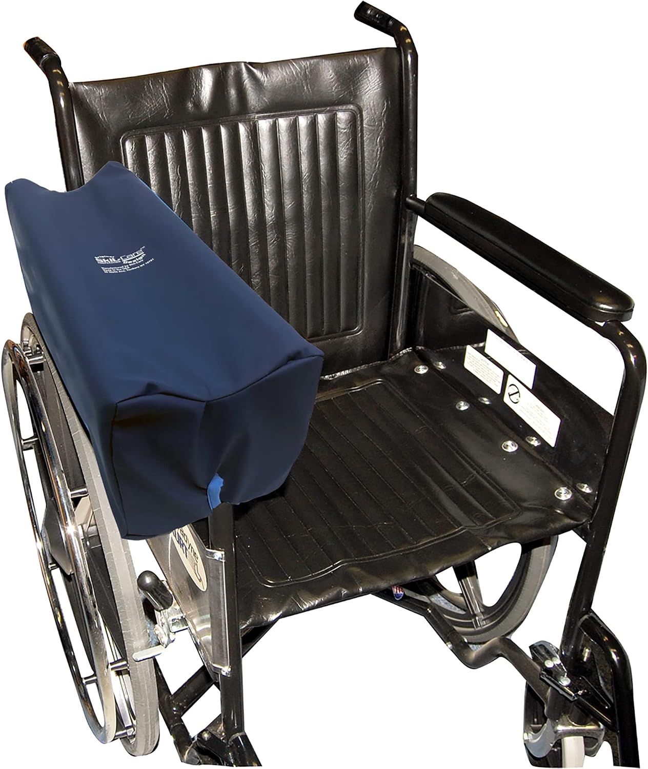 Skil-Care Foam-Padded Lateral Arm Trough Support Tray, Universal Chair Fit | 706142, Mounts to Any Chair with Armrest, Stabilizes and Supports Upper Trunk, Nylon Wipe-Clean Cover, Blue, Universal Fit