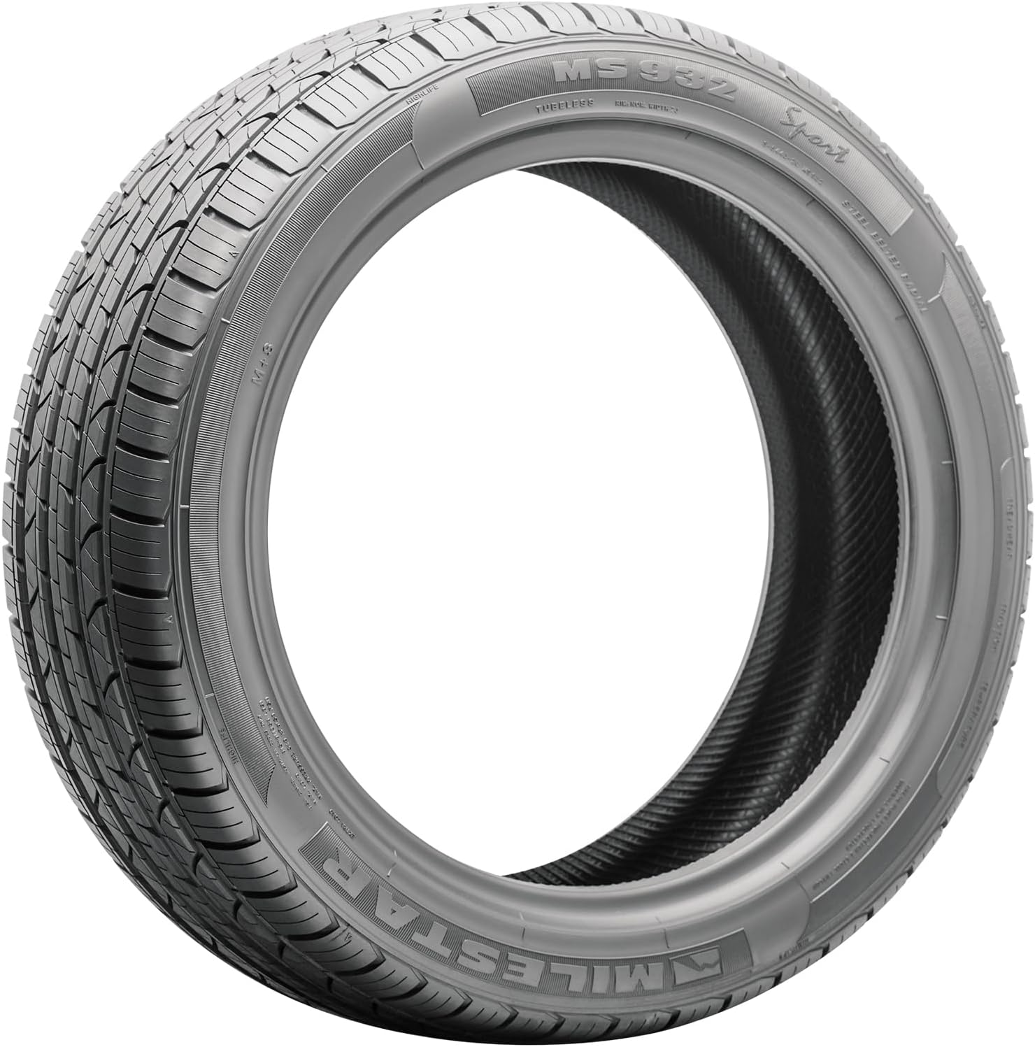 Milestar MS932 Sport 225/55R17 101V XL | Truck/SUV Performance All Season Traction 101V Rated Extra Load Radial Construction Black Sidewall Tire
