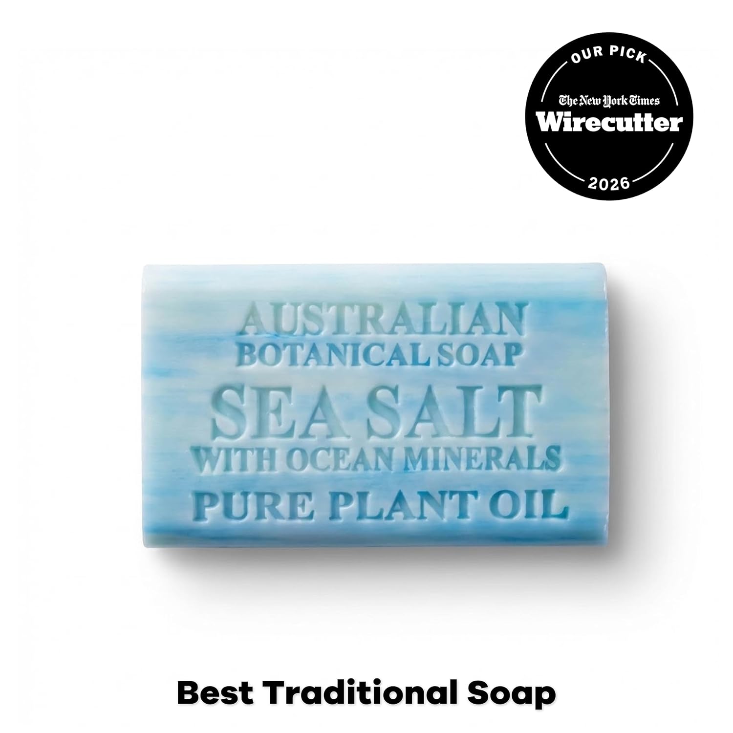 Australian Botanical Soap Sea Salt Soap Bars, 6.6 oz, Pack of 8