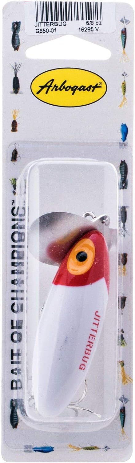 Arbogast Jitterbug Topwater Bass Fishing Lure - Excellent for Night Fishing