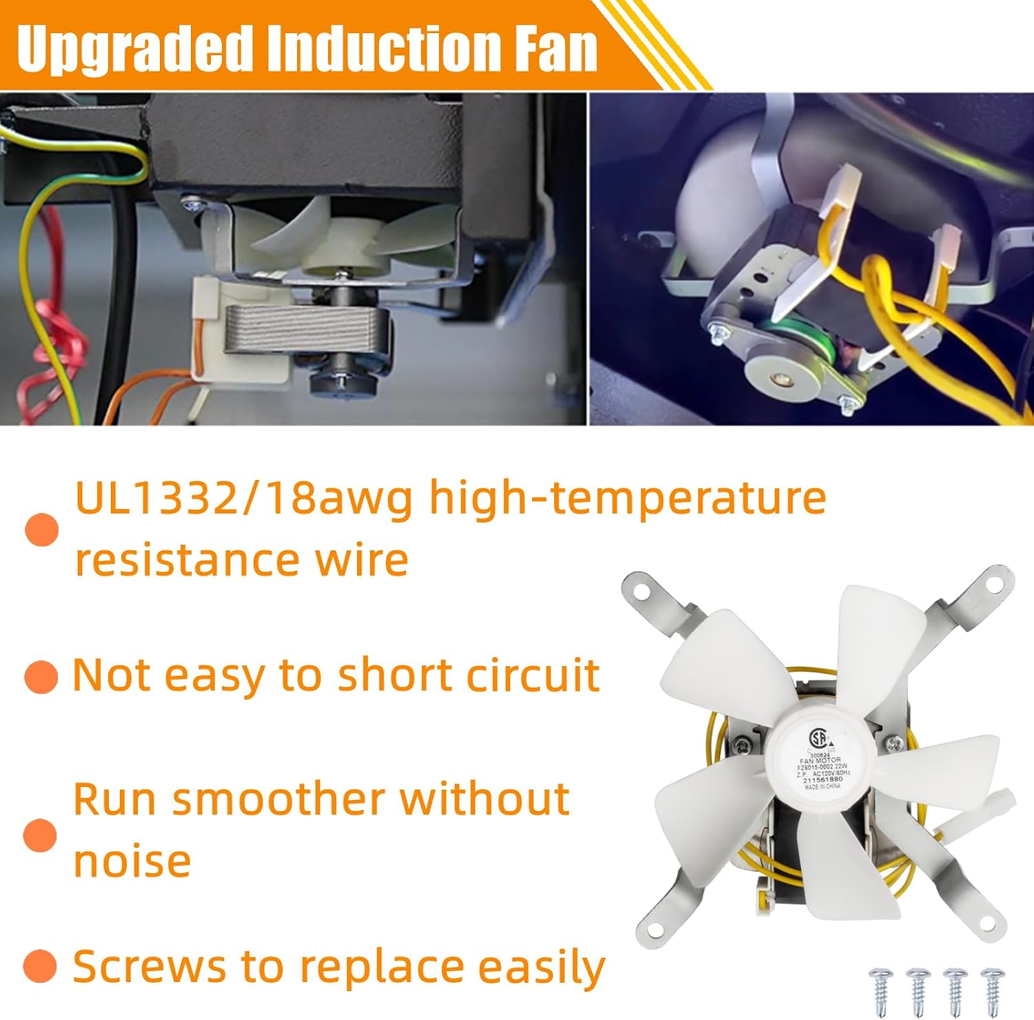 Grill Replacement Parts for Pit Boss 3/5/7 Series Vertical Pellet Smokers | Include Upgrade 2.0RPM Auger Motor, Grill Induction Fan