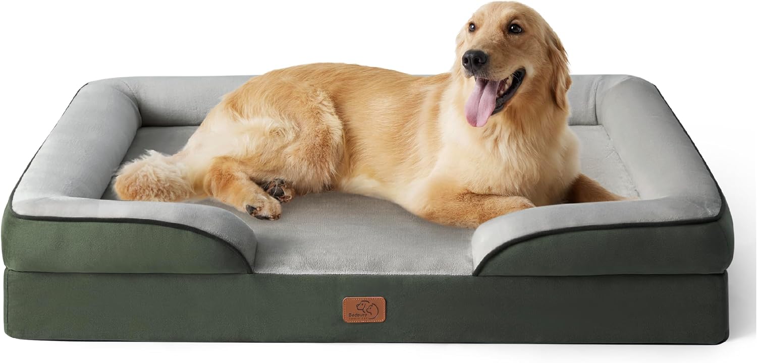 Bedsure Orthopedic Dog Beds Large Sized Dog with Removable Washable Cover