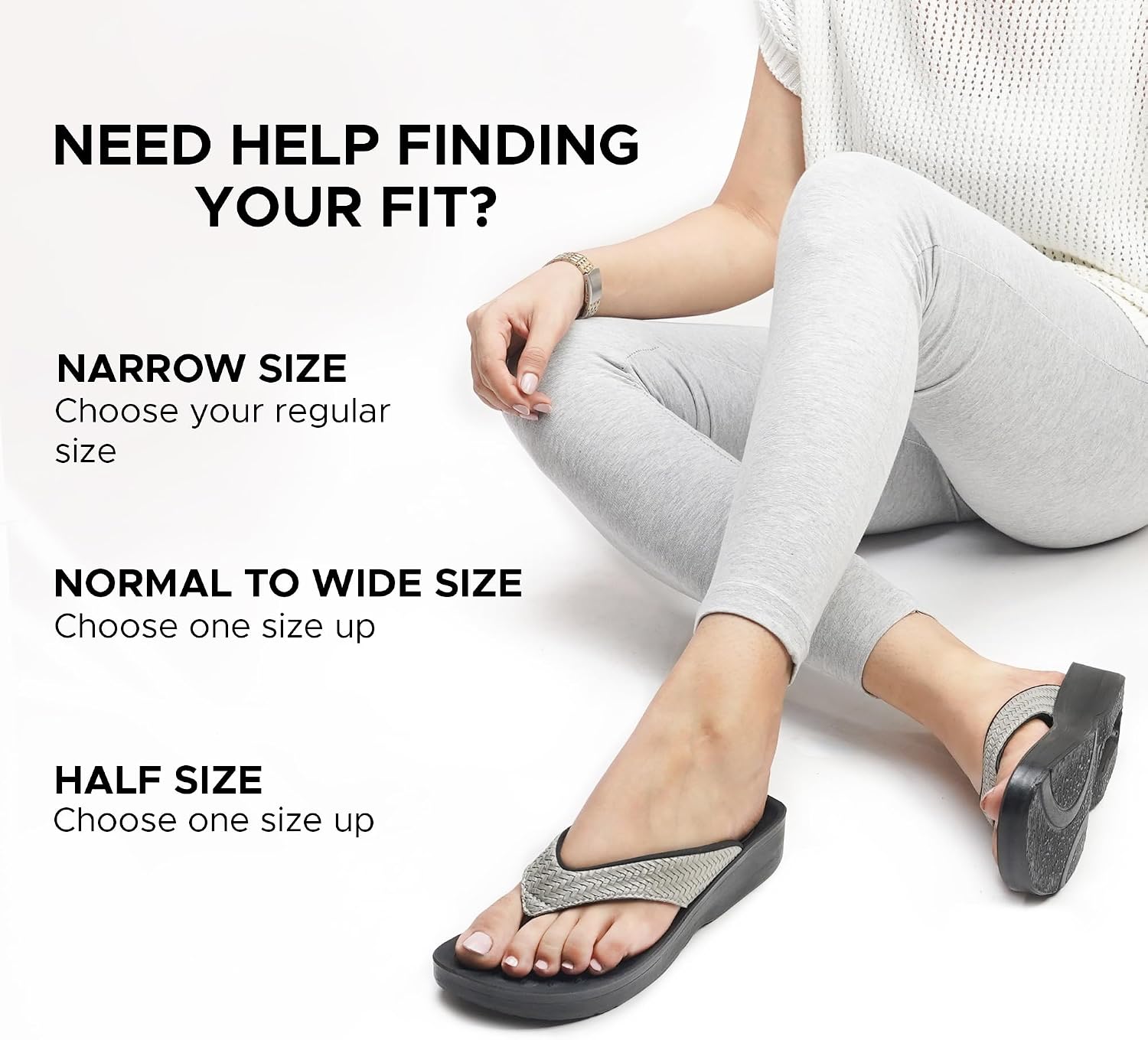 AEROTHOTIC Comfortable Arch Support Flip Flops for Women Orthotic Sandals