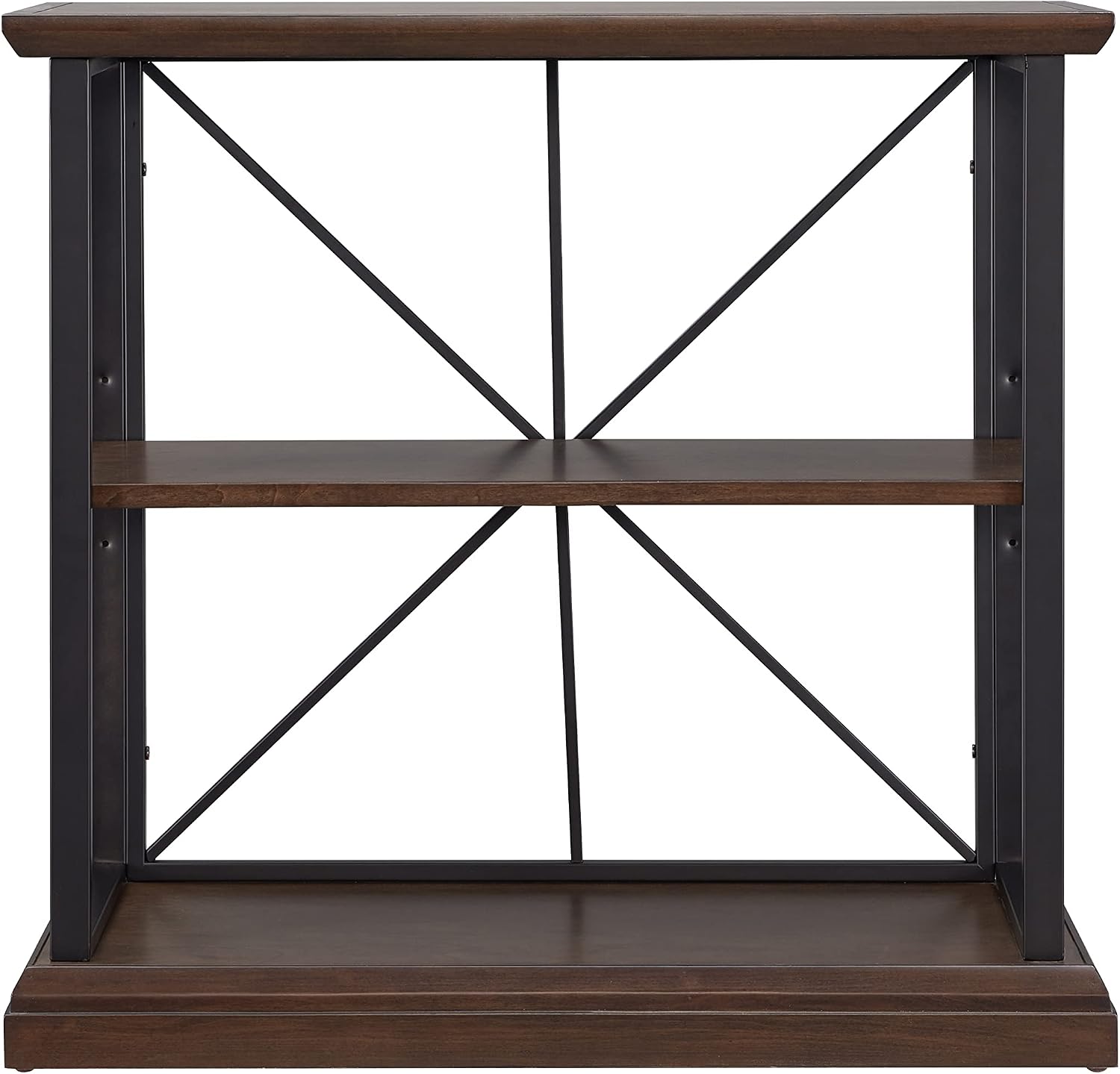Leick Home Mission Corner Bookcase, 36", Mission Oak | Adjustable Shelves, Freestanding, Traditional, Wood, Furniture, 82263