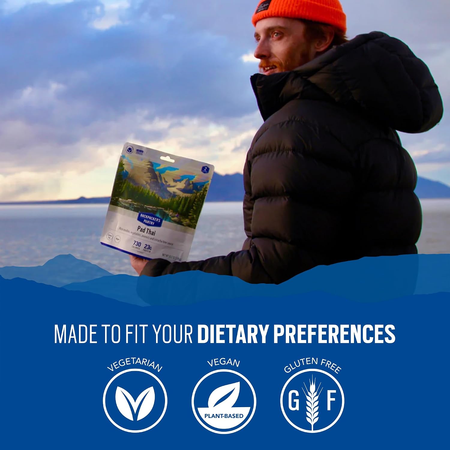 Backpacker's Pantry Lasagna | 1-Pack | 29g Protein | 620 Cal | Vegetarian, Nut Free | Made in the USA | Freeze Dried Meal & Camping Food
