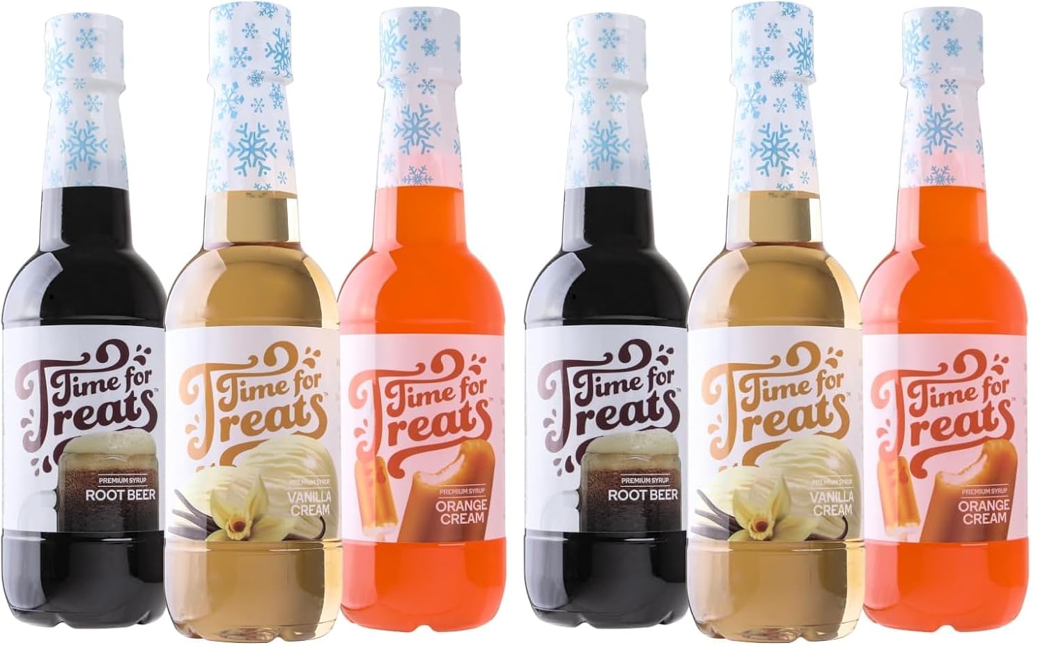 Time For Treats 3-Pack Tropical Punch, Watermelon, Lime Syrup 16.9 Fluid Ounce Per Bottle for Snow Cones, Homemade Sodas, Cocktails, Coffee, Baking and More