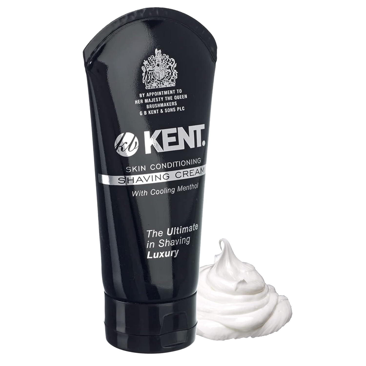 Kent SB2 Shaving Soap Puck Refill for Men for Shaving Soap Bowl Use with Shaving Brush for Men, Luxury Shave Barber Soap Made with Extracts of Coconut, Sgea, Jaboba Made in England