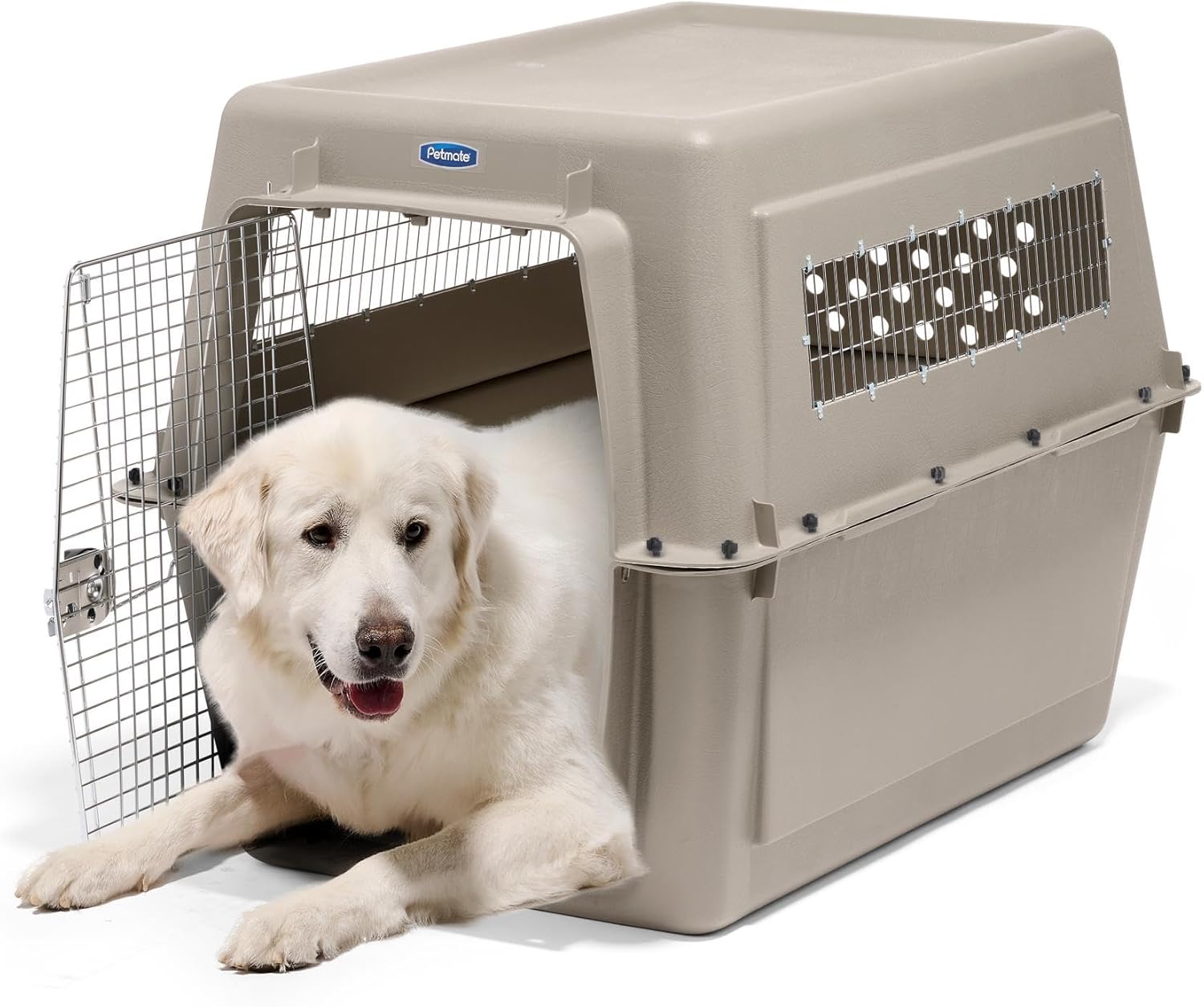 Petmate Ultra Vari Dog Kennel - Portable Crate for Extra Large Dogs 90-125 lbs - Airline-Friendly - Heavy-Duty Plastic Shell - For Home and Travel