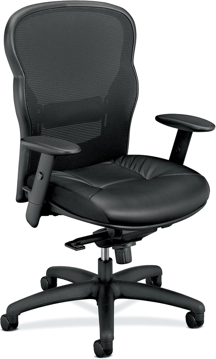 HON Wave Ergonomic Office Chair, Lumbar Support, Desk Chair, Black | High back ergonomic office desk chair with lumbar support, adjustable arms, office decor, advanced tilt for comfort
