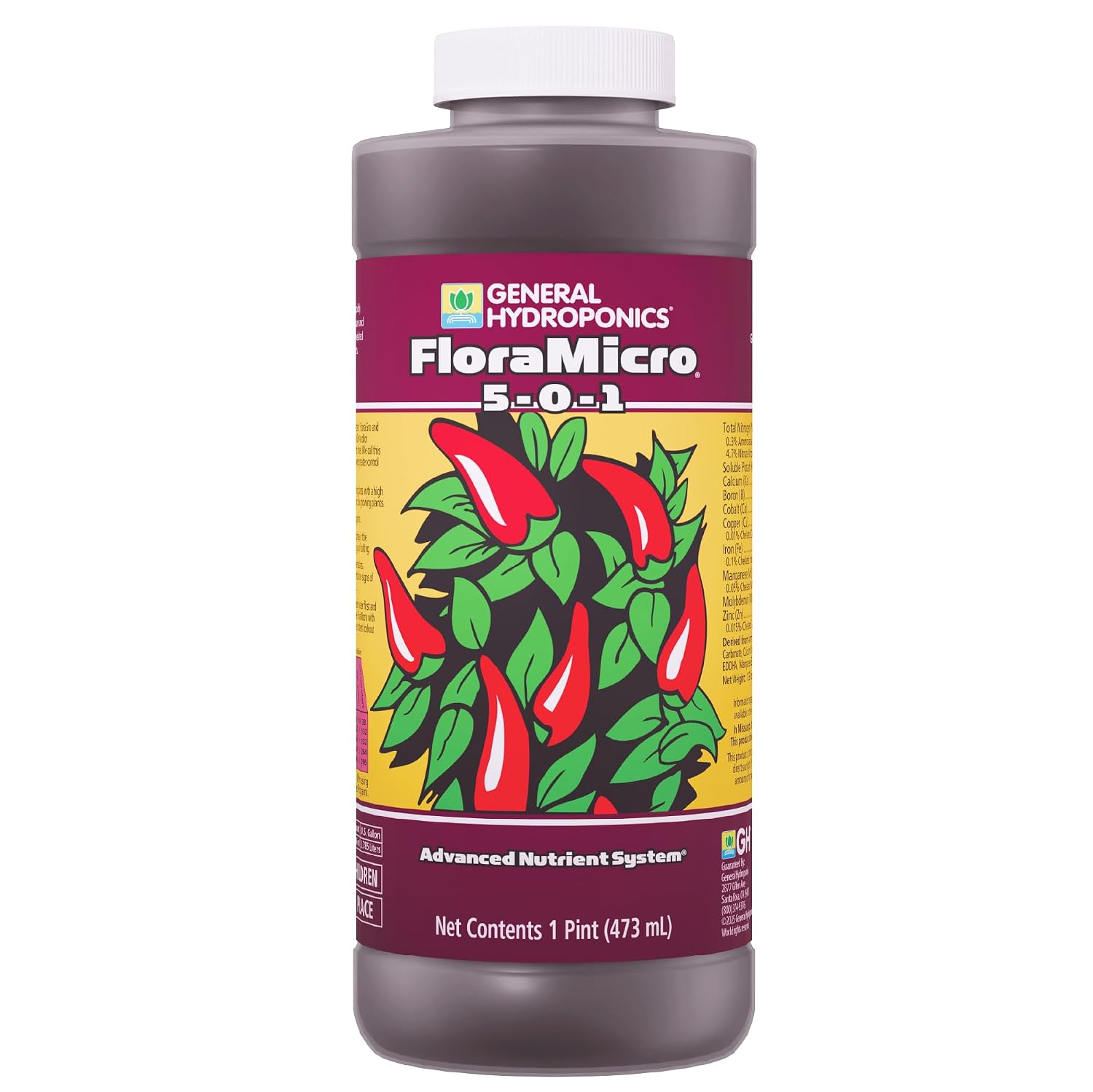 General Hydroponics FloraMicro, 1 Quart