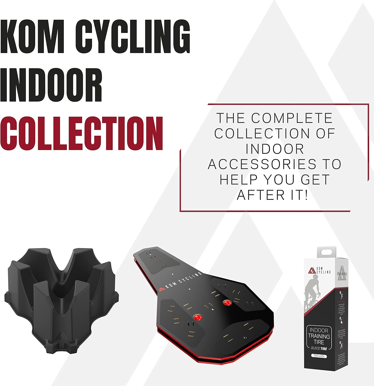 KOM Cycling Media Display - Indoor Cycling Desk for Bicycle Trainer - Bike Desk Creates Rad Indoor Cycling Pain Cave - Perfect for Displaying Zwift