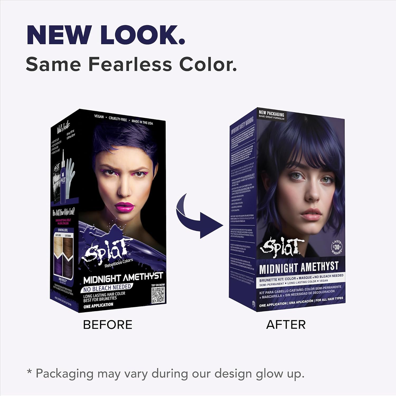 Splat Midnight Magenta Semi Permanent Hair Dye Kit, 1 Application