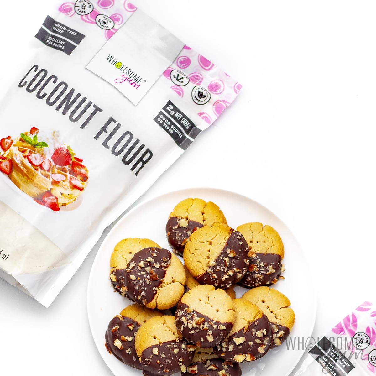 Wholesome Yum Premium Organic Coconut Flour For Baking, Keto, Gluten Free