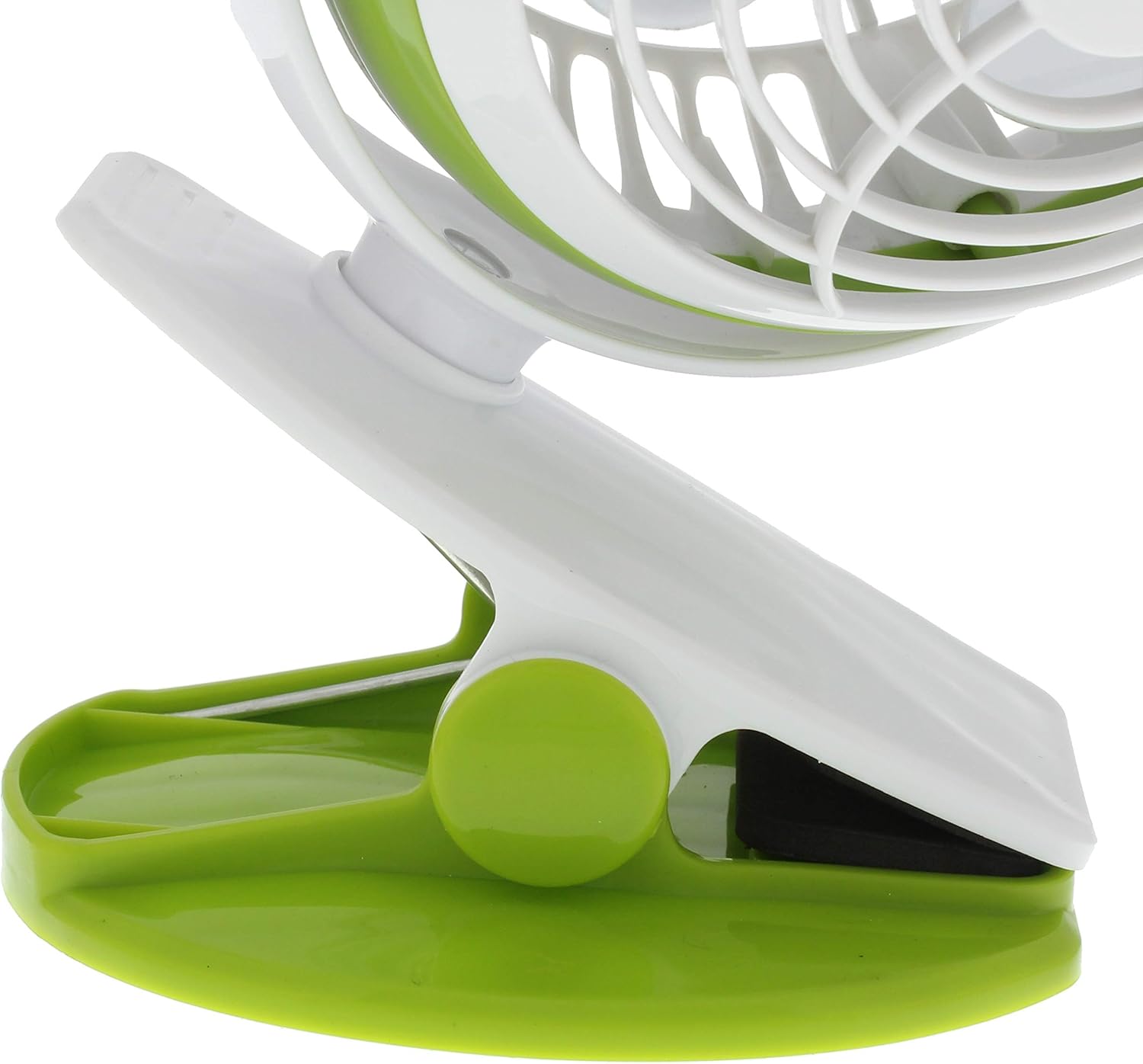 Comfort Zone Dual Base Combo Clip or Desk Fan, USB or Battery Powered, 4 inch, Single Speed Setting, Adjustable Tilt, Lightweight, Ideal for Home