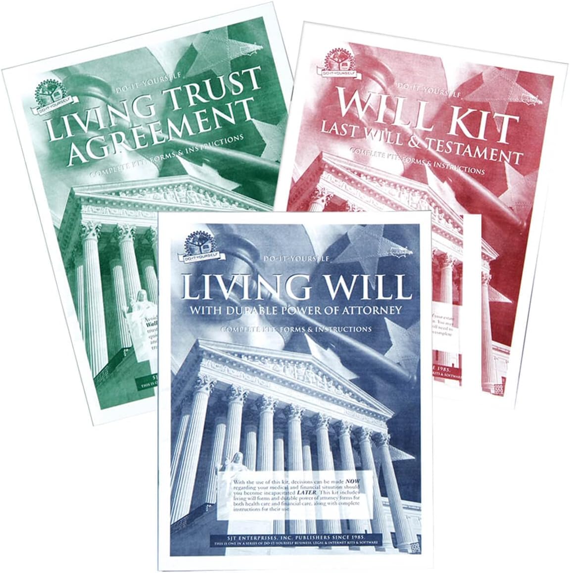 Do-It-Yourself Will Kit - Includes Last Will & Testament, Living Will | and Living Trust Booklets