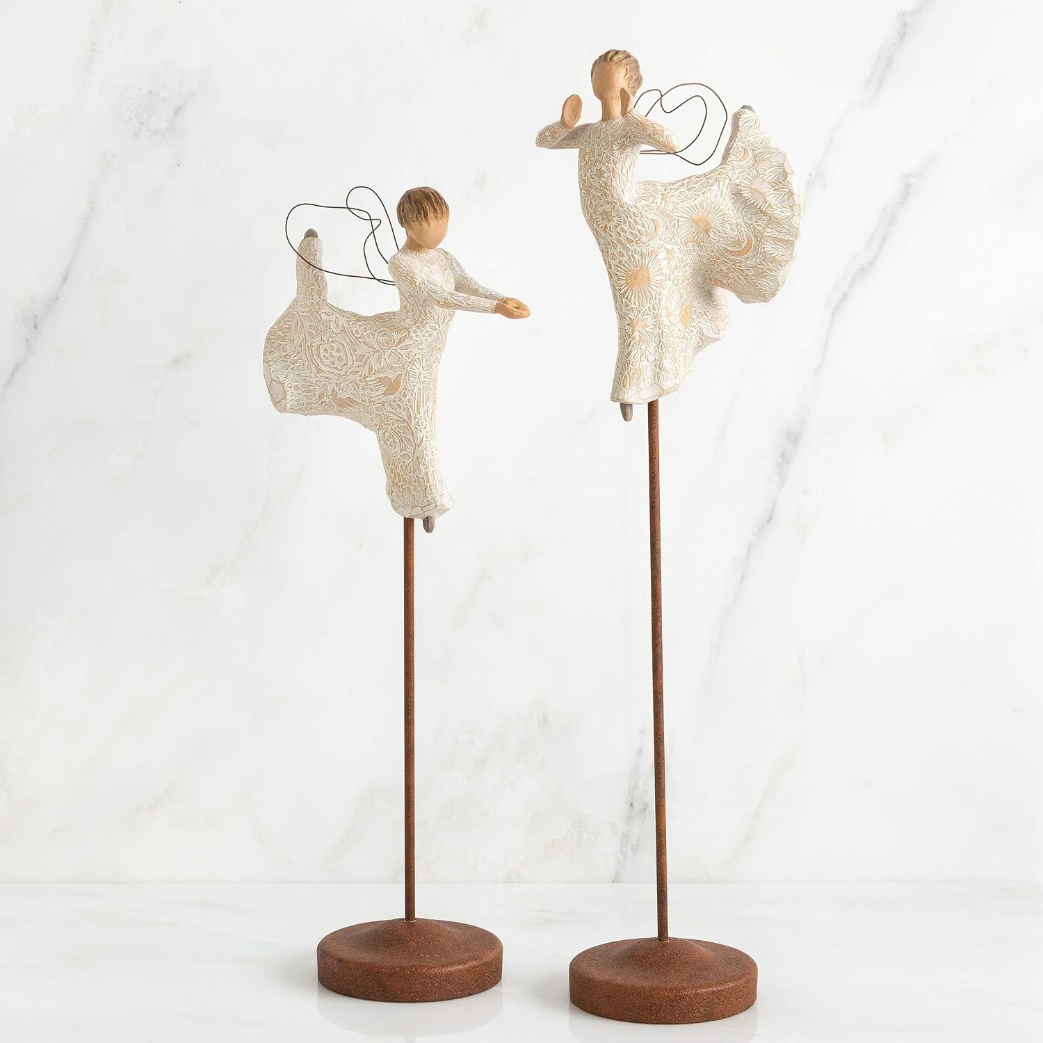 Willow Tree Ox and Goat, Sculpted Hand-Painted Nativity Figures, 2-Piece Set | Extends the Willow Tree Nativity Scene, Designed by Artist Susan Lordi, Heirloom Keepsake, Display on Shelf or Table