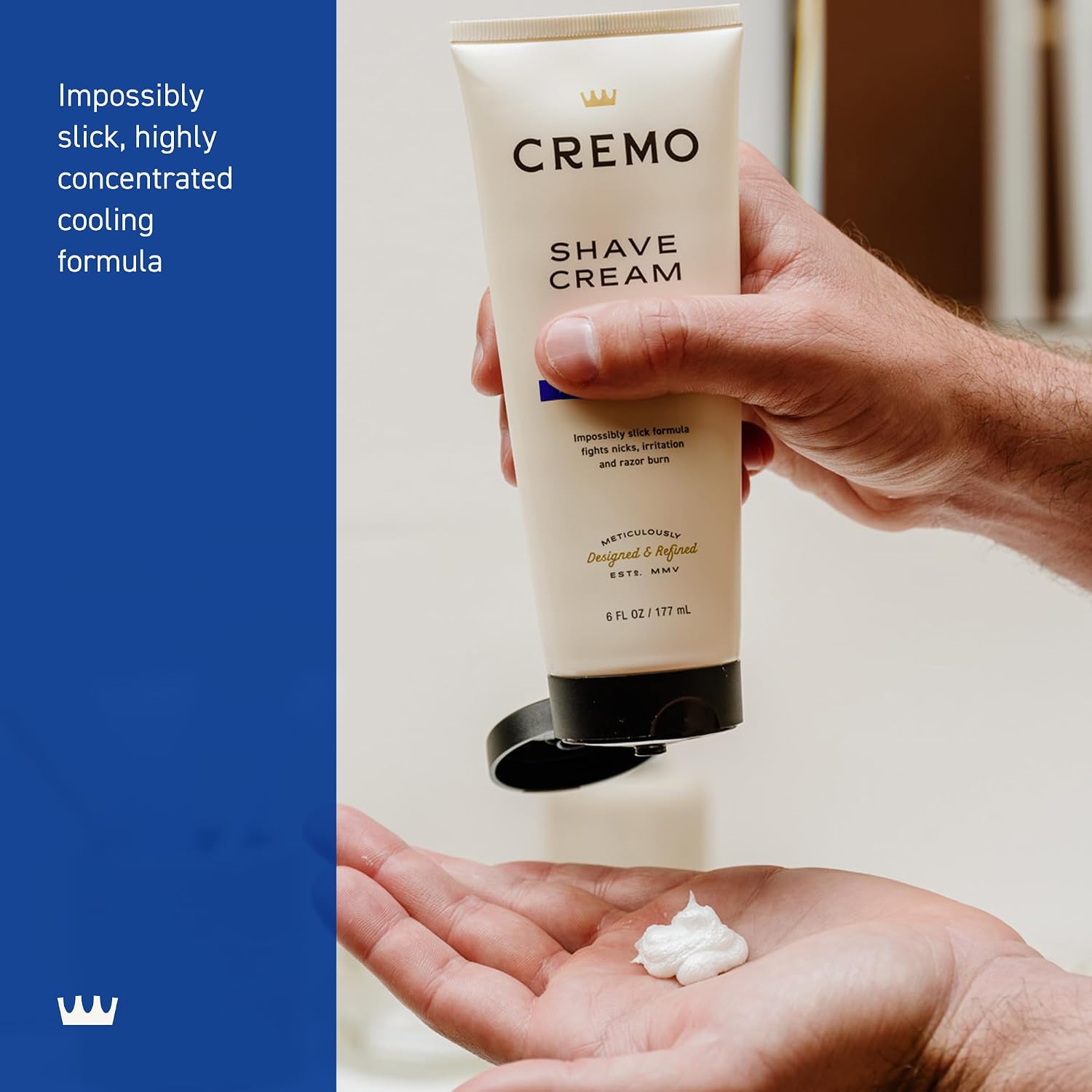 Cremo Original Shave Cream, Astonishingly Superior Ultra-Slick Shaving Cream for Men, Fights Nicks, Cuts and Razor Burn, 6 Fl Oz