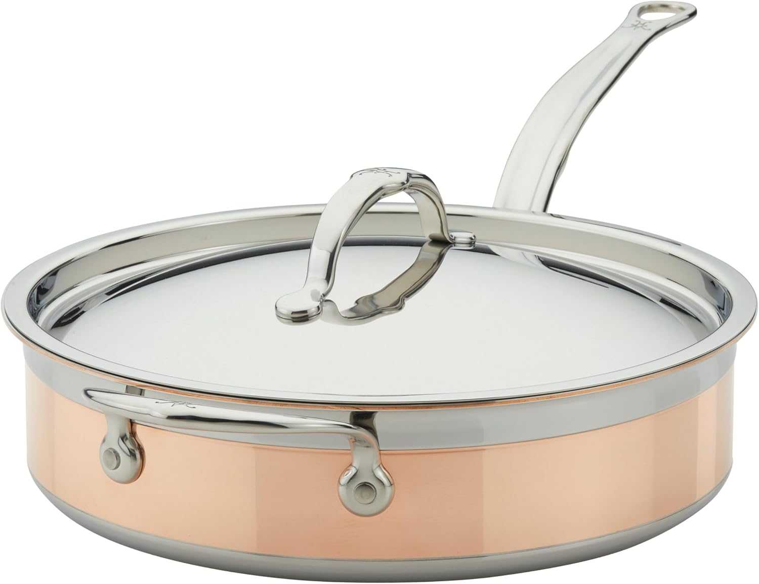 Hestan - CopperBond Collection - 100% Pure Copper Frying Pan, Induction Cooktop Compatible, 8.5-Inch