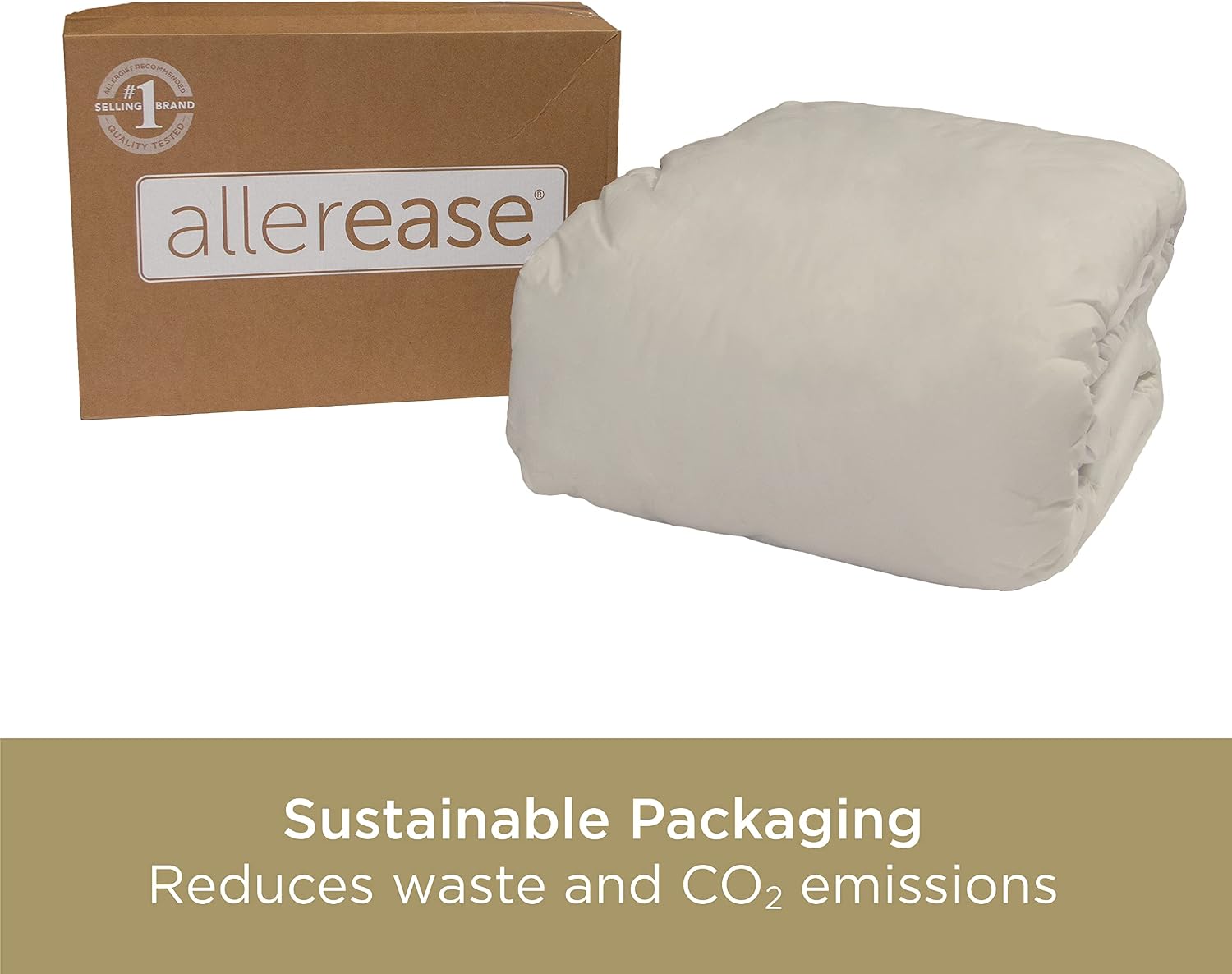 AllerEase Organically Grown Cotton Waterproof Mattress Pad Full