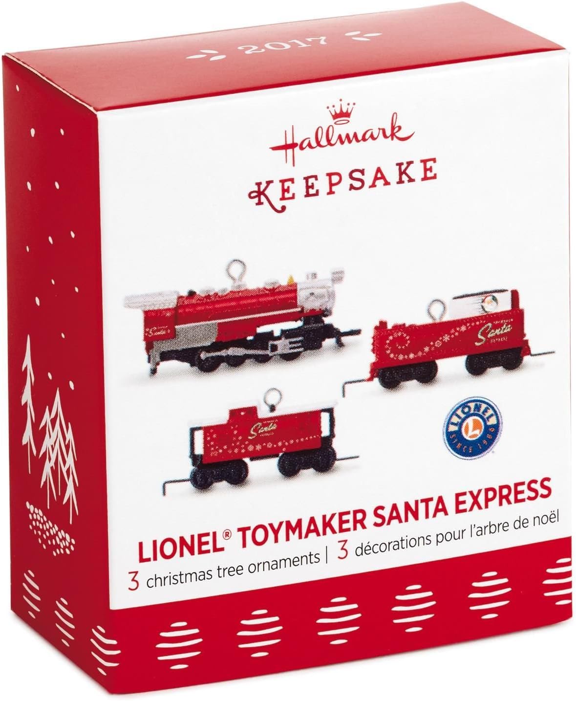 Hallmark 1995QXM8115 Miniature Set LionelNorth Pole Express Keepsake Christmas Ornaments