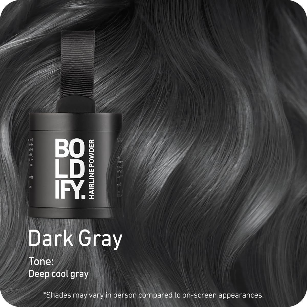 Boldify Hairline Powder, Root Touch Up Hair Color Dark Brown 4g