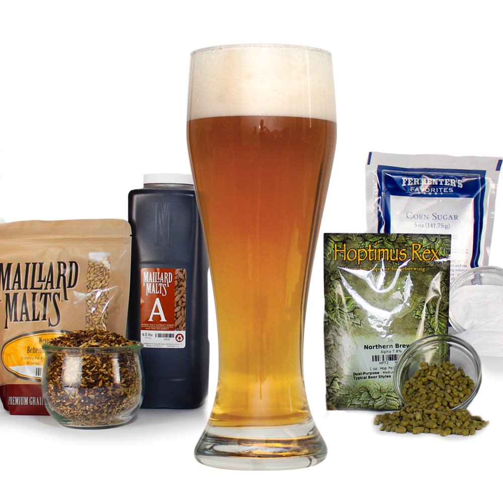 Northern Brewer Raspberry Wheat Homebrewing Beer Recipe Kit, 5 Gal