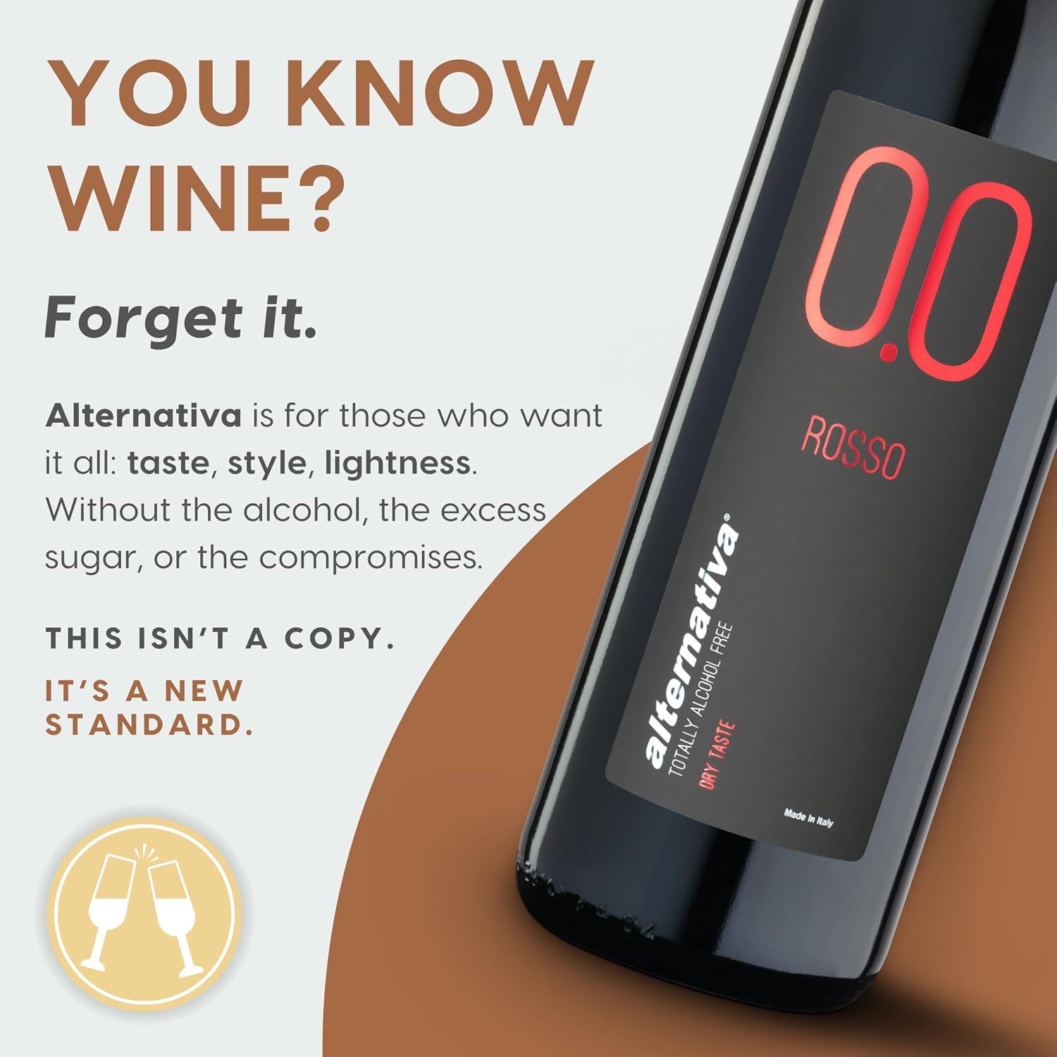 Princess Alternativa Dry Red Dealcoholized 0.0% – Non-Alcoholic Red Wine | Italian Dealcoholized Alcohol-Free Drink – Ideal for Celebrations and