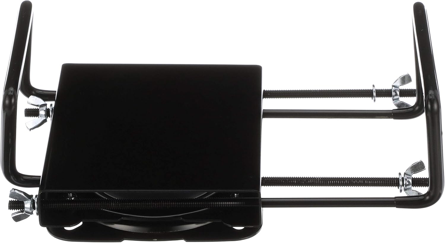 Attwood 15700-3 Seat Mount, Clamp-On With Swivel, Adjusts from 7 ½ inches to 18 inches, Black, Powder-Coated Steel