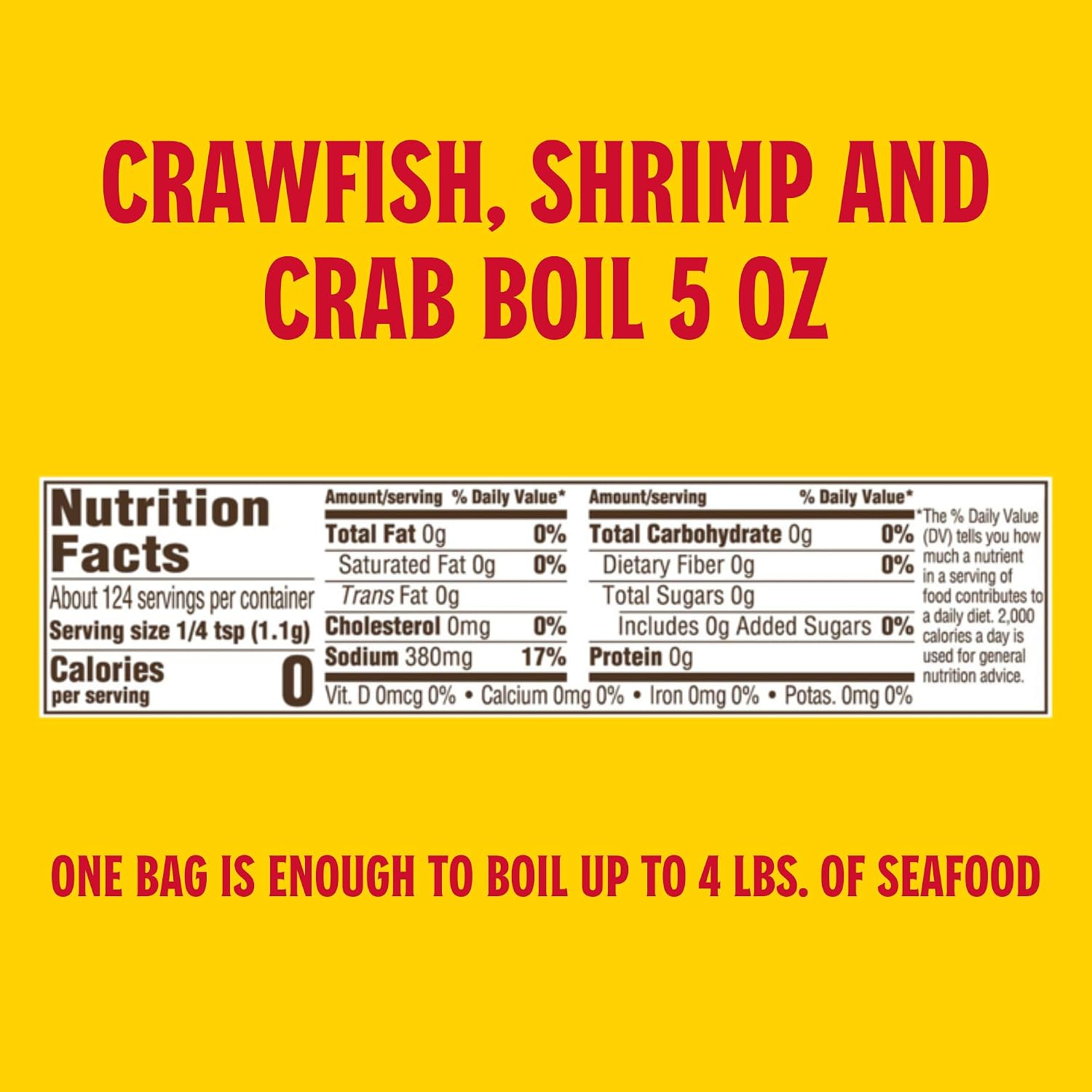 Louisiana Fish Fry Crawfish, Shrimp & Crab Boil Seasoning 5 oz