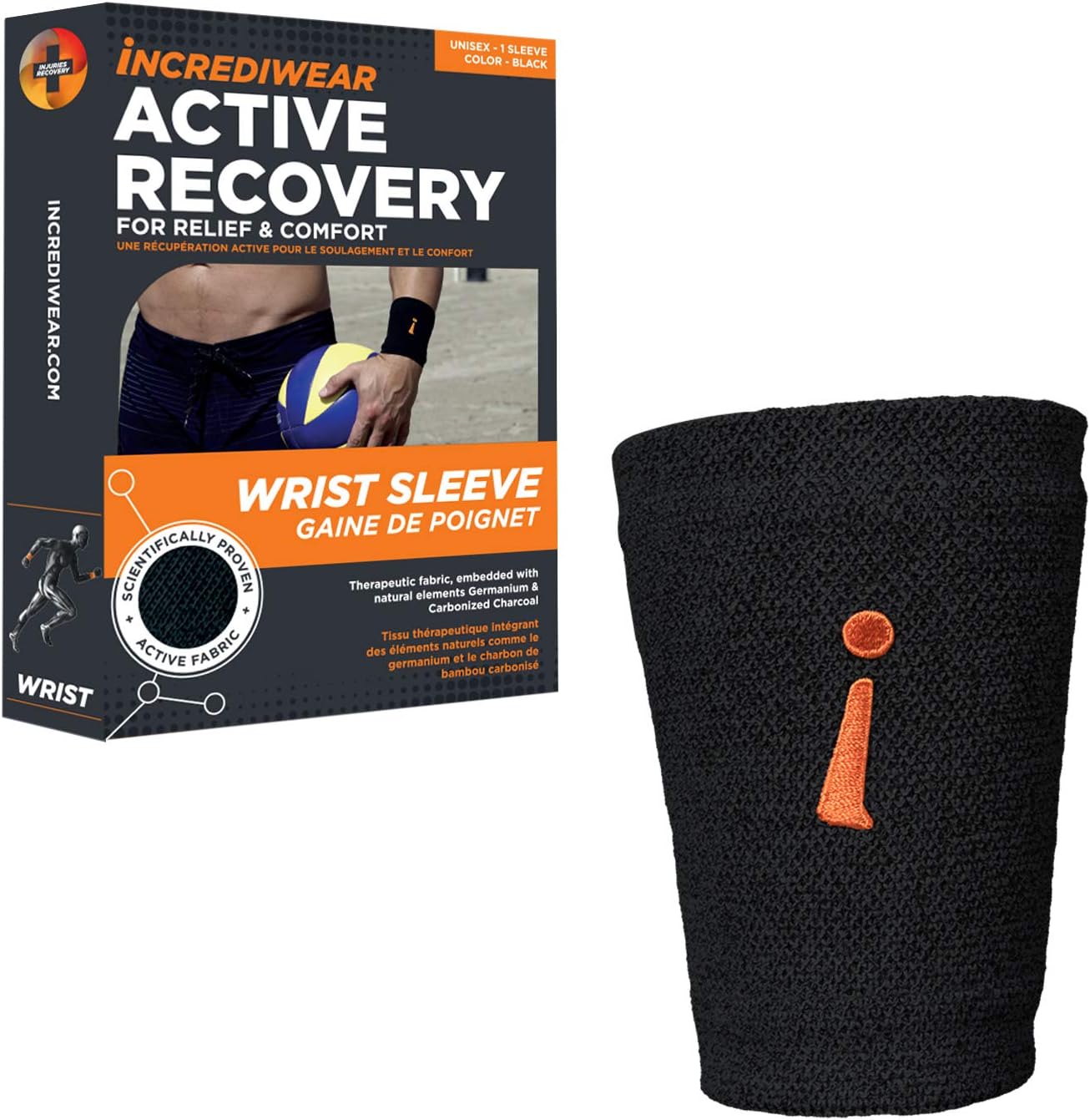 Incrediwear Wrist Sleeve – Wrist Brace for Women and Men, Helps with Inflammation, Swelling & Joint Pain Relief, Wrist Support for Recovering from Injury & Surgery (Grey, Large)