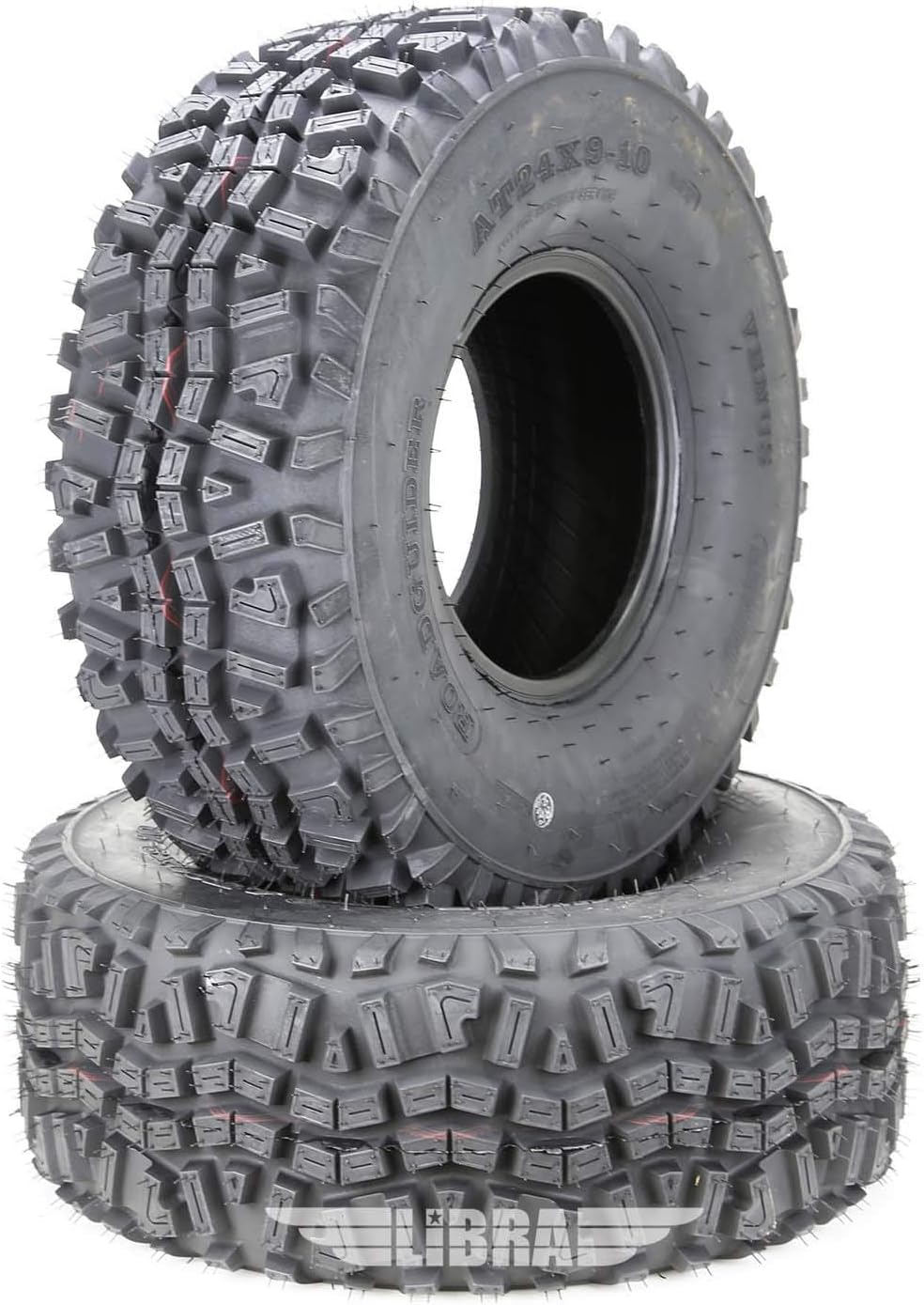 ROADGUIDER (2) ATV Tires 23x11-10 6PR for 09-17 Kawasaki MULE 4000/4010 F/R