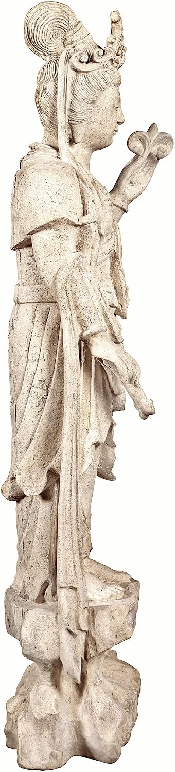 Design Toscano Neolithic Style Gaia Earth Mother Woman Indoor/Outdoor Garden Statue, 40 inches tall, Cast Stone Resin, Rough Stone Finish