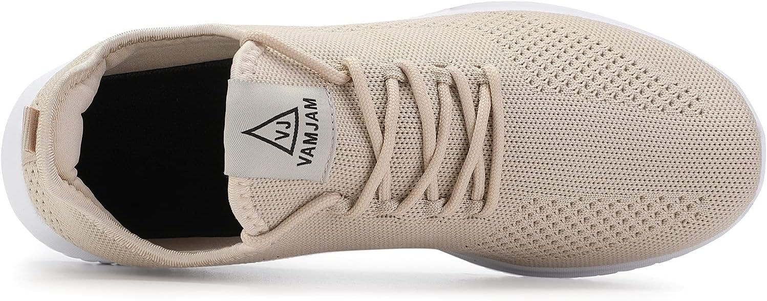 VAMJAM Men's Running Shoes Ultra Lightweight Breathable Walking Shoes Non Slip Athletic Fashion Sneakers Mesh Workout Casual Sports Shoes