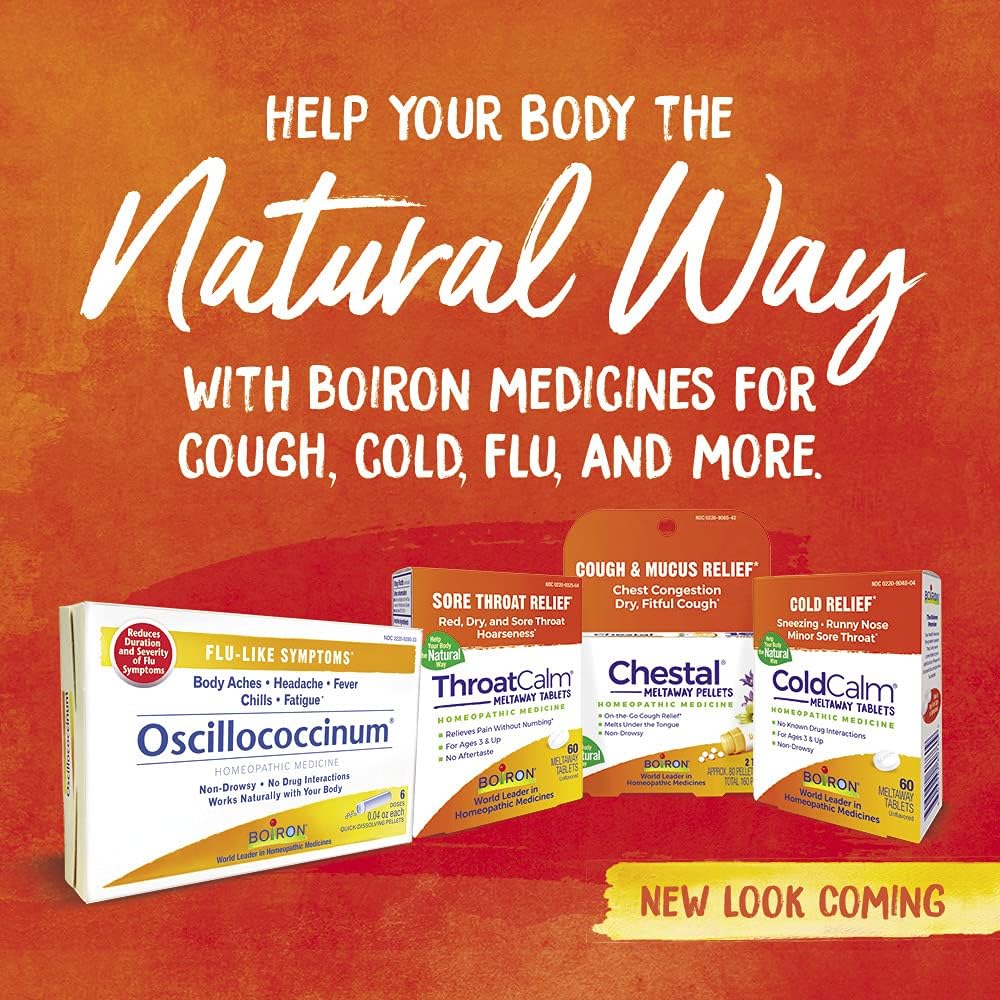 Boiron Oscillococcinum for Relief from Flu-Like Symptoms of Body Aches, Headache, Fever, Chills, and Fatigue - 30 Doses