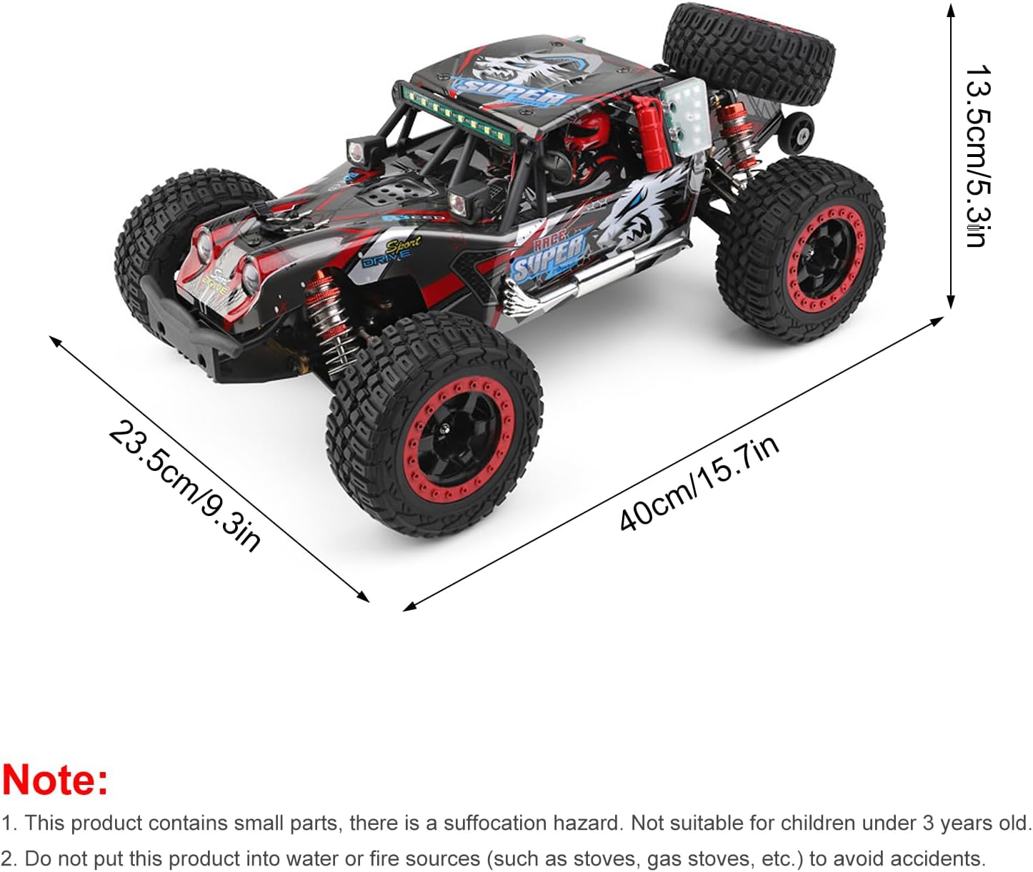 GoolRC WLtoys 124028 Brushless Fast RC Cars, 1:12 Scale 60KM/H High Speed Remote Control Car