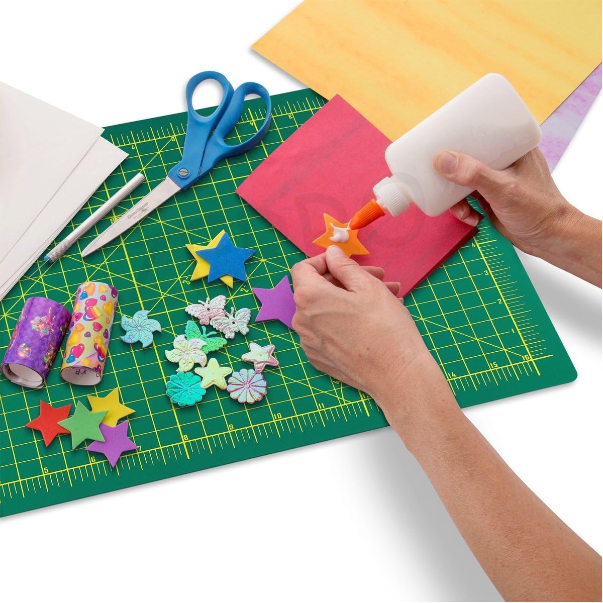 ZERRO Self Healing Cutting Mat 24" x 36", Double Sided & Non-Slip | Professional 5-Ply Rotary Mat for Scrapbooking, Fabric, Quilting, Sewing, Crafts (A1)