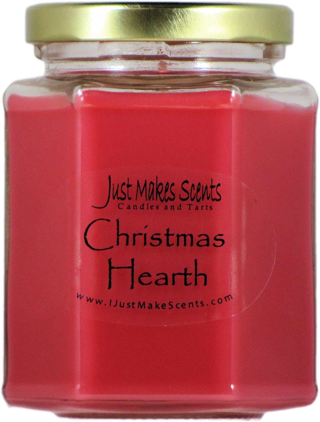 Christmas Hearth Scented Blended Soy Candle | Spice, Wood & Fireplace Aroma | Hand Poured in USA by Just Makes Scents