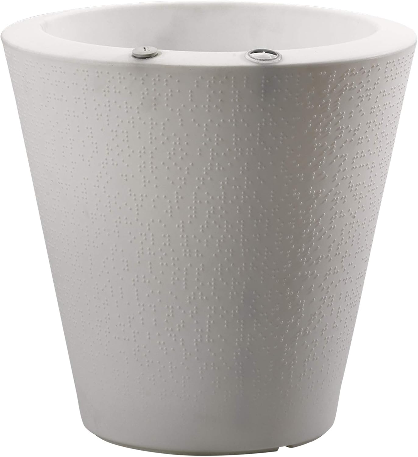 Crescent Garden Dot TruDrop Indoor/Outdoor Planter, Self-Watering Plant Pot, 20 Inches, (Mocha)