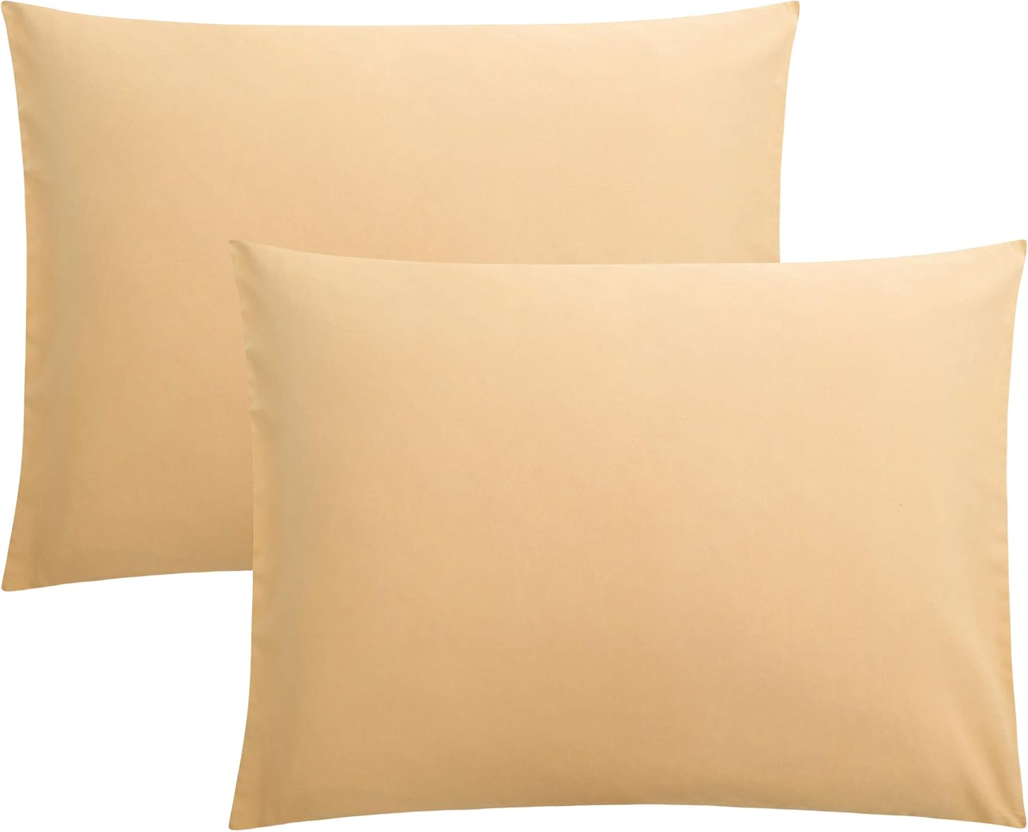 FLXXIE 2-Pack Microfiber Standard Pillow Cases, Envelope Style, White